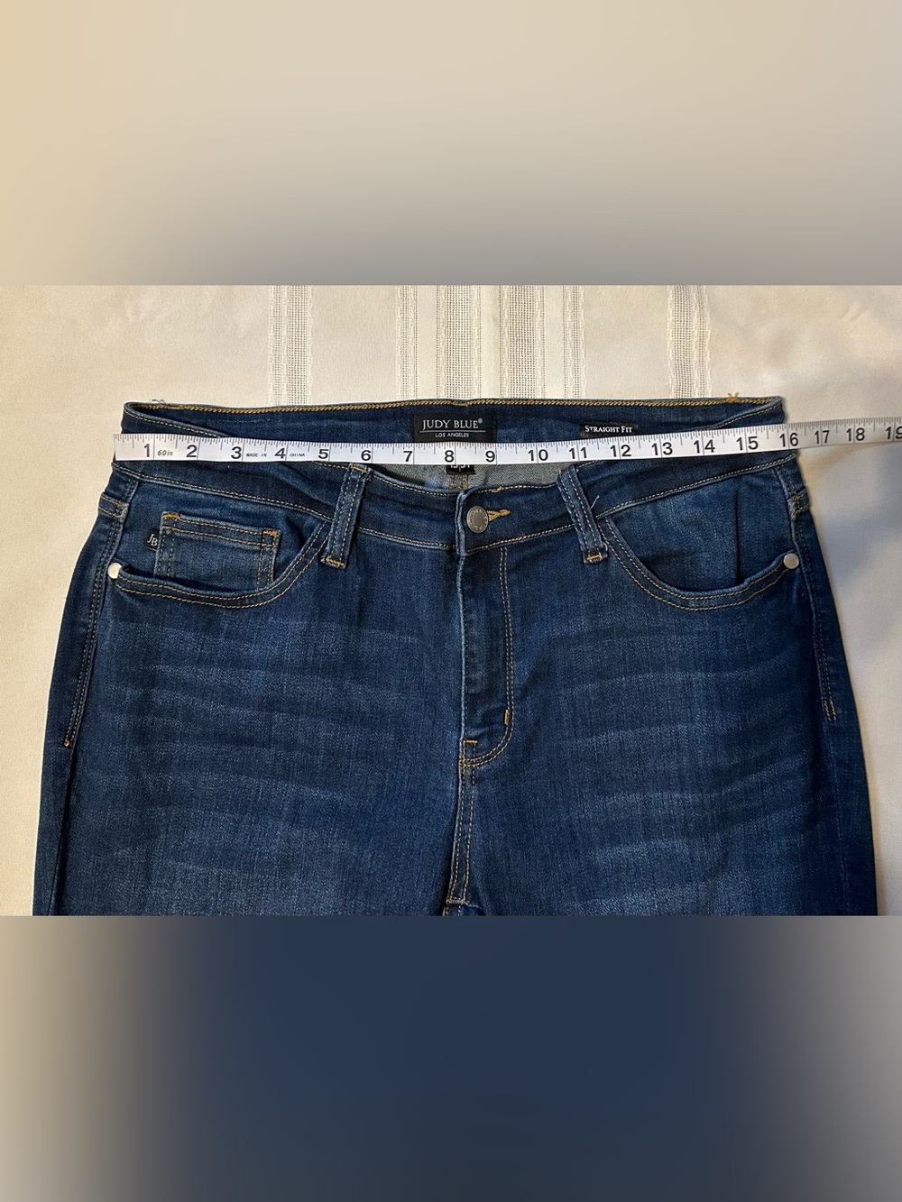 Judy Blue Straight Fit Medium Wash Denim Jeans Women’s 13/31 - Picture 7 of 16